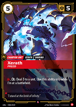 Xerath, Freed - Unleashed