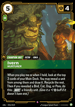 Ivern, Nurturer (V.1 - Rare) - Unleashed