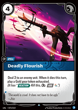 Deadly Flourish - Unleashed