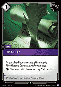 The List - Unleashed