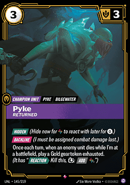 Pyke, Returned (V.1 - Rare) - Unleashed