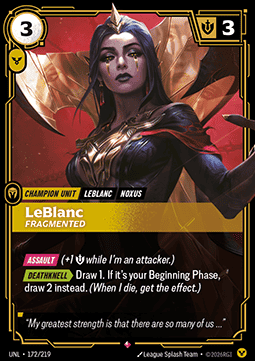 Leblanc, Fragmented (V.1 - Rare) - Unleashed
