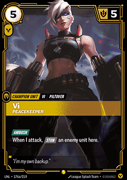 Vi, Peacekeeper (V.2 - Showcase) - Unleashed