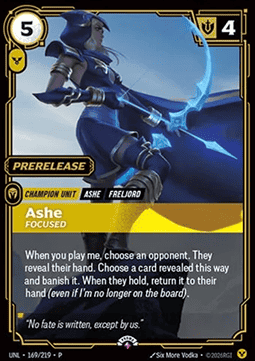 Ashe, Focused - Unleashed: Promos