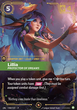 Lillia, Protector of Dreams (V.1 - Epic) - Unleashed: Promos