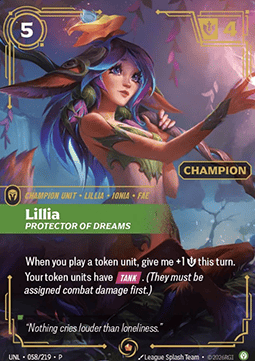 Lillia, Protector of Dreams (V.2 - Epic) - Unleashed: Promos