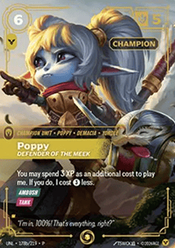 Poppy, Defender of the Meek (V.3 - Showcase) - Unleashed: Promos