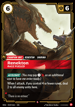 Renekton, Rage Fueled (V.1 - Rare) - Vendetta