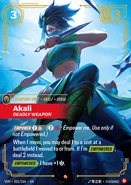 Akali, Deadly Weapon (V.1 - Epic) - Vendetta