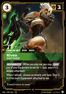 Riven, Shattered (V.1 - Rare) - Vendetta