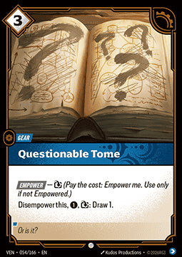 Questionable Tome - Vendetta