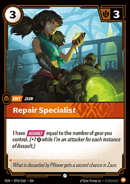 Repair Specialist - Vendetta