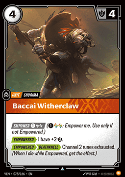Baccai Witherclaw - Vendetta