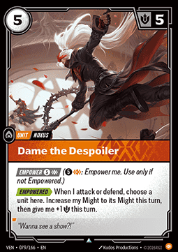 Dame the Despoiler - Vendetta