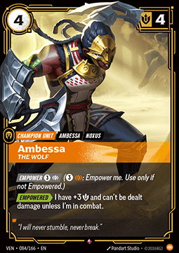 Ambessa, The Wolf (V.1 - Rare) - Vendetta