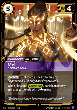 Mel, Defiant Soul (V.1 - Rare) - Vendetta