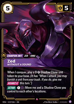 Zed, Without a Sound (V.1 - Rare) - Vendetta