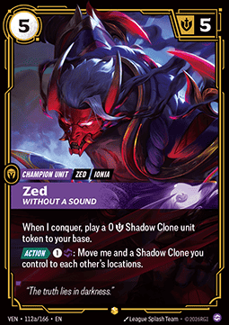 Zed, Without a Sound (V.2 - Showcase) - Vendetta