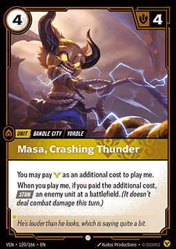 Masa, Crashing Thunder - Vendetta