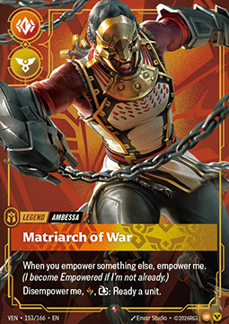 Ambessa, Matriarch of War (V.1 - Rare) - Vendetta