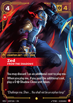 Zed, From the Shadows (V.3 - Showcase) - Vendetta