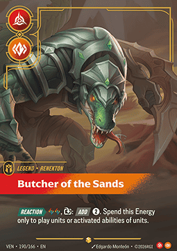 Renekton, Butcher of the Sands (V.2 - Showcase) - Vendetta