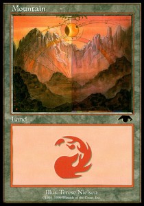 MTG Guru land山 Mountain / Montaña - Guru Lands - Magic: The Gathering - MTG