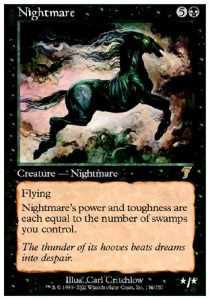 Nightmare / Pesadilla - Seventh Edition - Magic: The Gathering - MTG