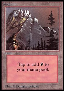 ラスト1枚 ‼️アルファ MTG Alpha 山 Mountain （英） Mountain (V.1) / Montaña - Alpha - Magic: The Gathering - MTG