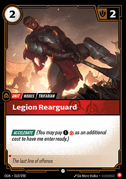 Legion Rearguard - Origins