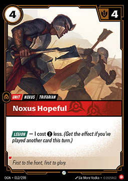 Noxus Hopeful - Origins