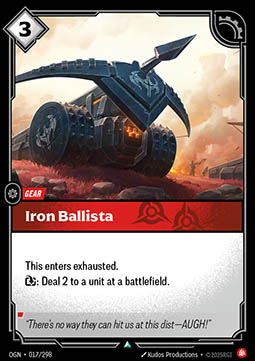 Iron Ballista - Origins