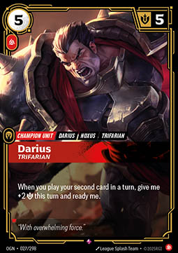Darius, Trifarian (V.1 - Rare) - Origins
