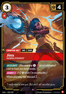 Jinx, Demolitionist (V.1 - Rare) - Origins