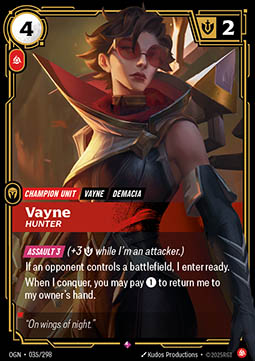 Vayne, Hunter - Origins