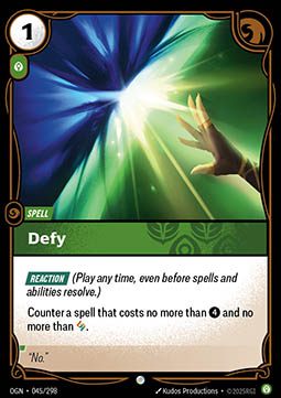Defy - Origins