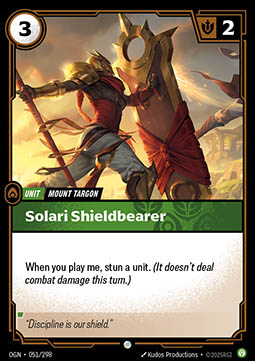 Solari Shieldbearer - Origins
