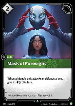 Mask of Foresight - Origins