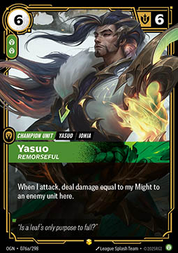 Yasuo, Remorseful (V.2 - Showcase) - Origins