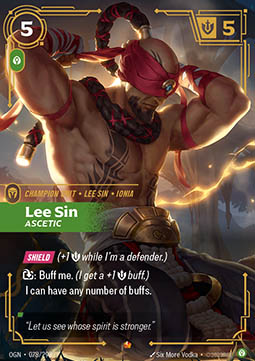 Lee Sin, Ascetic (V.1 - Epic) - Origins