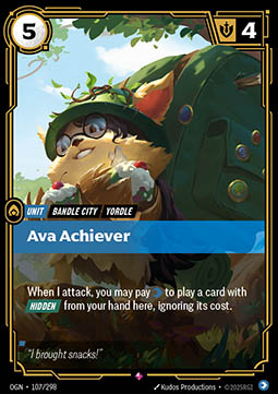 Ava Achiever - Origins