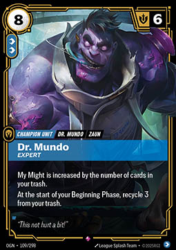 Dr. Mundo, Expert - Origins