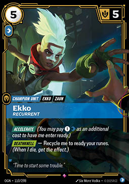 Ekko, Recurrent - Origins