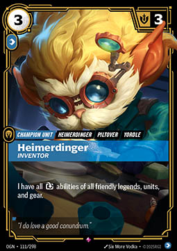 Heimerdinger, Inventor - Origins