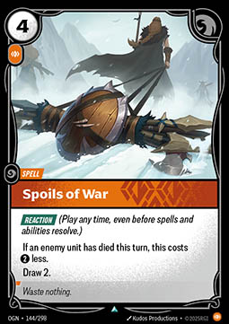 Spoils of War - Origins