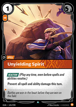 Unyielding Spirit - Origins