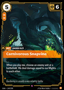 Carnivorous Snapvine - Origins