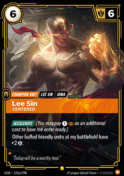 Lee Sin, Centered (V.2 - Showcase) - Origins