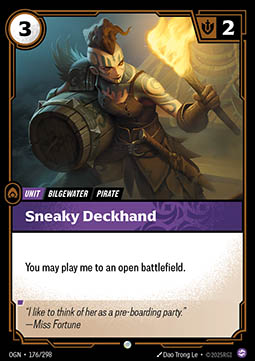 Sneaky Deckhand - Origins