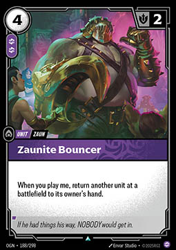 Zaunite Bouncer - Origins